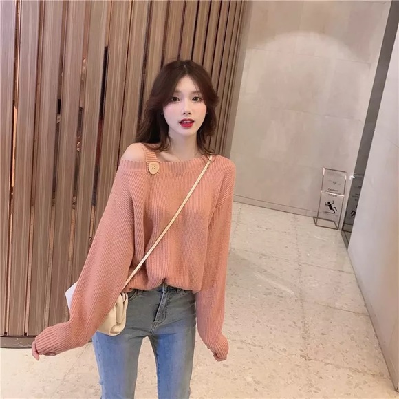 22 DECEMBER Sweaters - 🌿AYA strap orange sweater🌿
